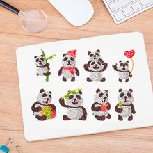 Charger l&#39;image dans la galerie, Ensemble d&#39;Autocollants Diamond Painting avec Pandas