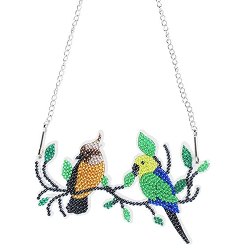 Suspension de Porte Diamond Painting 5D avec 2 Oiseaux
