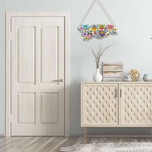 Suspension de Porte Diamond Painting 5D 6 Hiboux