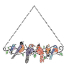 Charger l&#39;image dans la galerie, Suspension de Porte Diamond Painting 5D 6 Oiseaux