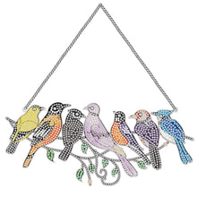 Charger l&#39;image dans la galerie, Suspension de Porte Diamond Painting 5D 7 Oiseaux