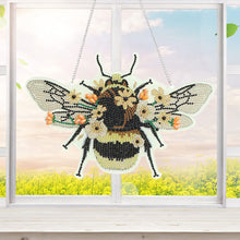 Charger l&#39;image dans la galerie, Suspension de Porte Diamond Painting 5D Abeille