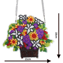 Charger l&#39;image dans la galerie, Suspension de Porte Diamond Painting 5D avec Pot de Fleurs