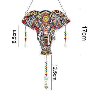 Suspension de Porte Diamond Painting 5D Éléphant