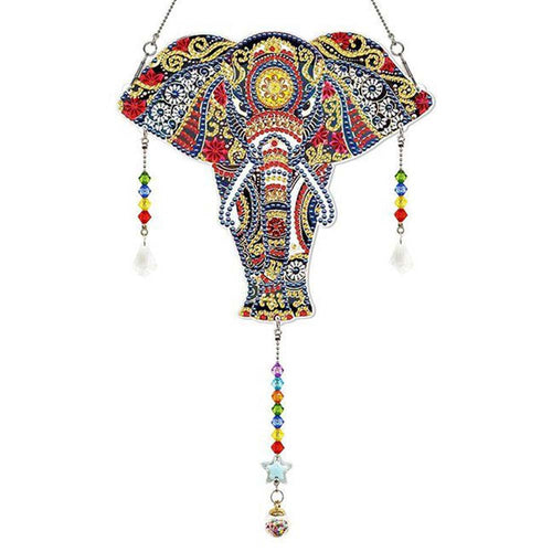 Suspension de Porte Diamond Painting 5D Éléphant