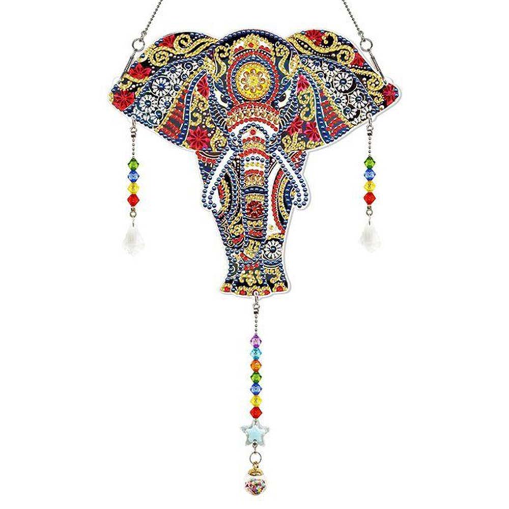 Suspension de Porte Diamond Painting 5D Éléphant