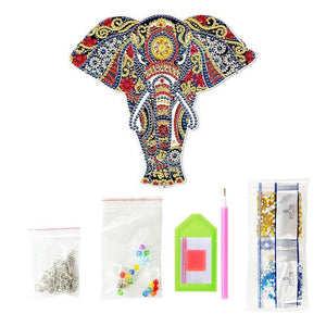 Suspension de Porte Diamond Painting 5D Éléphant