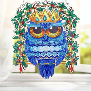 Suspension de Porte Diamond Painting 5D Hibou