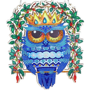 Suspension de Porte Diamond Painting 5D Hibou