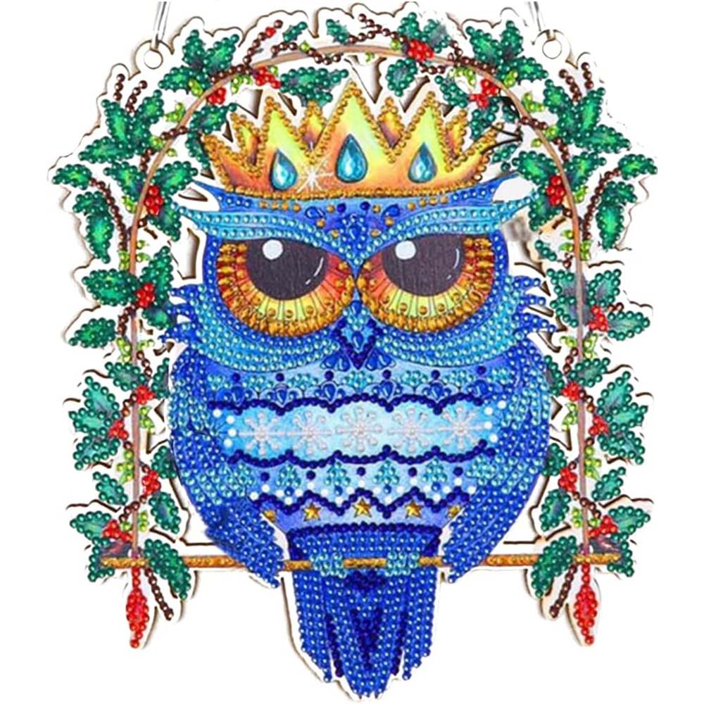 Suspension de Porte Diamond Painting 5D Hibou