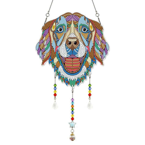 Suspension de Voiture Diamond Painting Chien