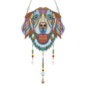 Suspension de Voiture Diamond Painting Chien
