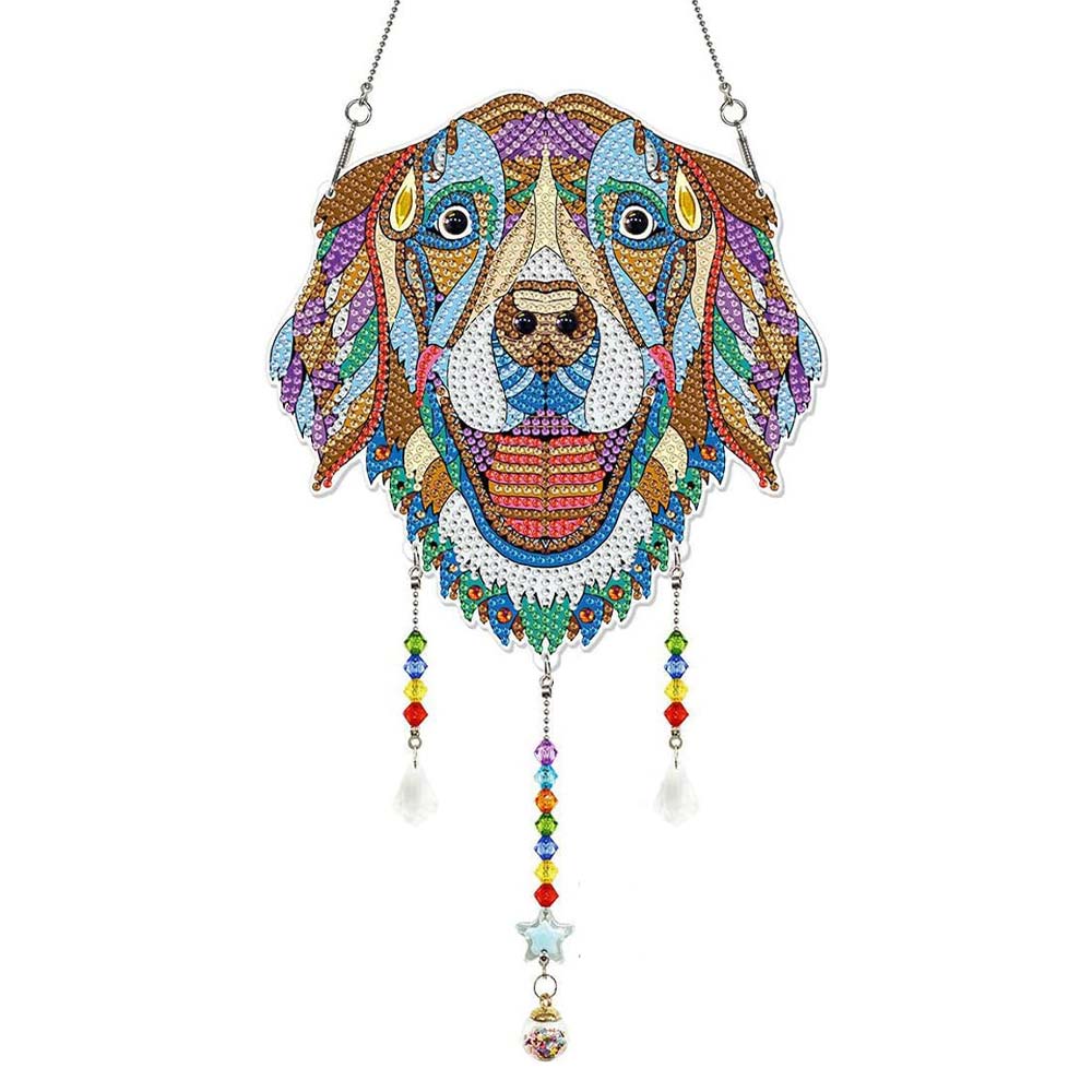 Suspension de Voiture Diamond Painting Chien