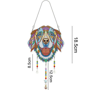 Suspension de Voiture Diamond Painting Chien