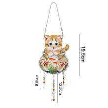 Charger l&#39;image dans la galerie, Suspension de Voiture Diamond Painting Chat dans un Aquarium