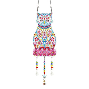 Suspension de Porte Diamond Painting 5D Chat