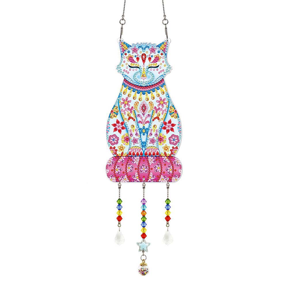 Suspension de Porte Diamond Painting 5D Chat