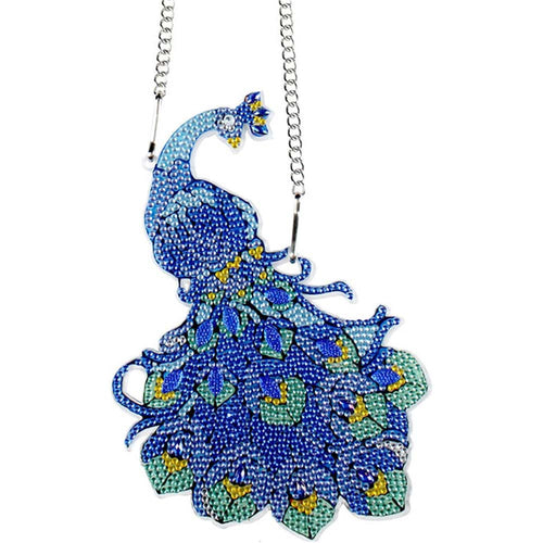 Suspension de Porte Diamond Painting 5D Paon