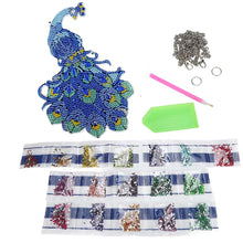 Charger l&#39;image dans la galerie, Suspension de Porte Diamond Painting 5D Paon