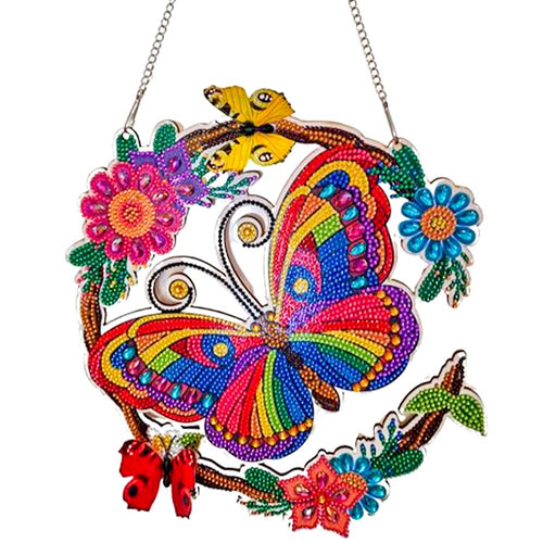Suspension de Porte Diamond Art Papillon