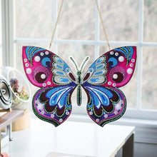 Charger l&#39;image dans la galerie, Suspension de Porte Diamond Painting 5D avec Papillon
