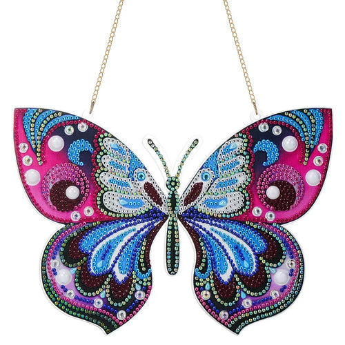 Suspension de Porte Diamond Painting 5D avec Papillon