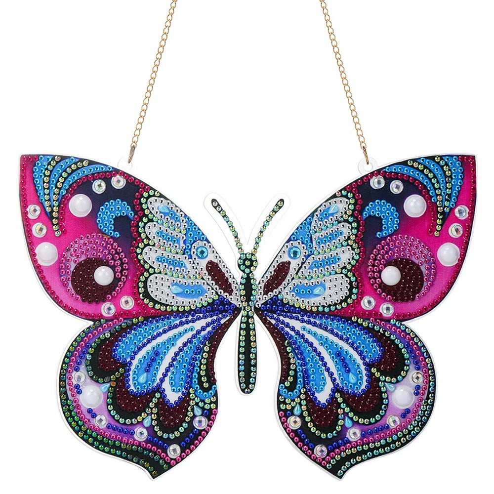 Suspension de Porte Diamond Painting 5D avec Papillon