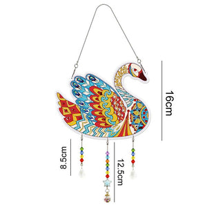 Suspension de Porte Diamond Painting 5D Cygne