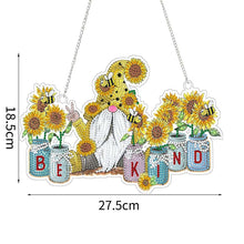 Charger l&#39;image dans la galerie, Suspension de Porte Diamond Painting 5D Gnome Tournesol