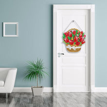 Charger l&#39;image dans la galerie, Suspension de Porte Diamond Painting 5D Tulipes avec LED et Pendentif