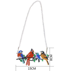 Suspension de Porte Diamond Painting 5D Quatre Oiseaux