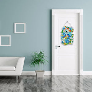 Suspension de Voiture Diamond Painting Maison d'Oiseaux avec LED et Pendentif