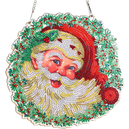 Suspension de Porte Diamond Painting 5D Père Noël