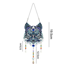 Charger l&#39;image dans la galerie, Porte-Miroir de Voiture Diamond Painting Loup