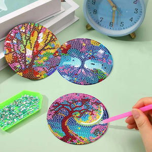 Sous-Verre Diamond Painting 5D avec Arbre de Vie