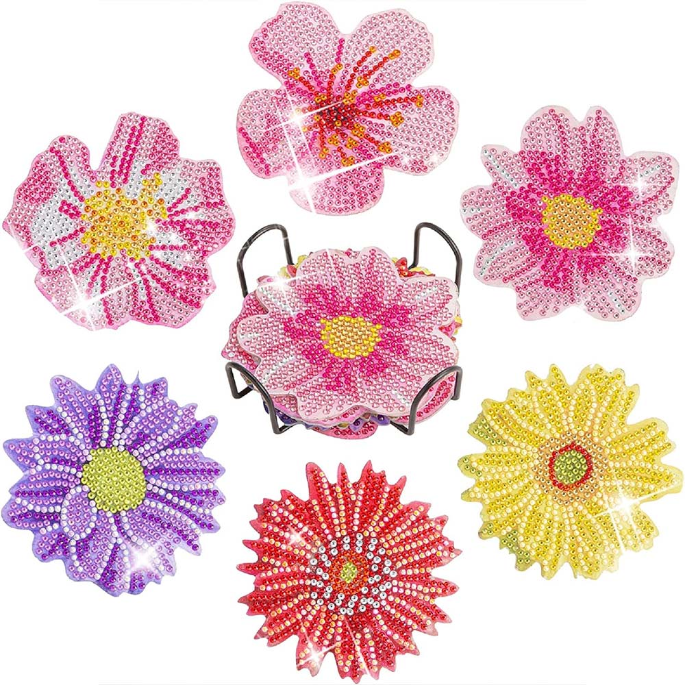 Sous-Verre Diamond Painting 5D Fleurs