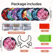 Charger l&#39;image dans la galerie, Sous-Verre Diamond Painting 5D Roses Colorées