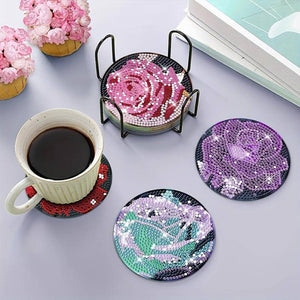 Sous-Verre Diamond Painting 5D Roses Colorées