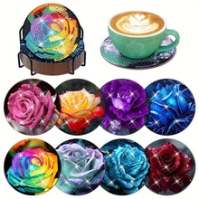 Charger l&#39;image dans la galerie, Sous-Verre Diamond Painting 5D Roses Colorées