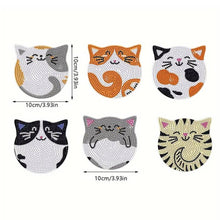 Charger l&#39;image dans la galerie, Sous-Verre Diamond Painting 5D avec Chats