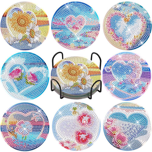 Sous-Verre Diamond Painting 5D Amour