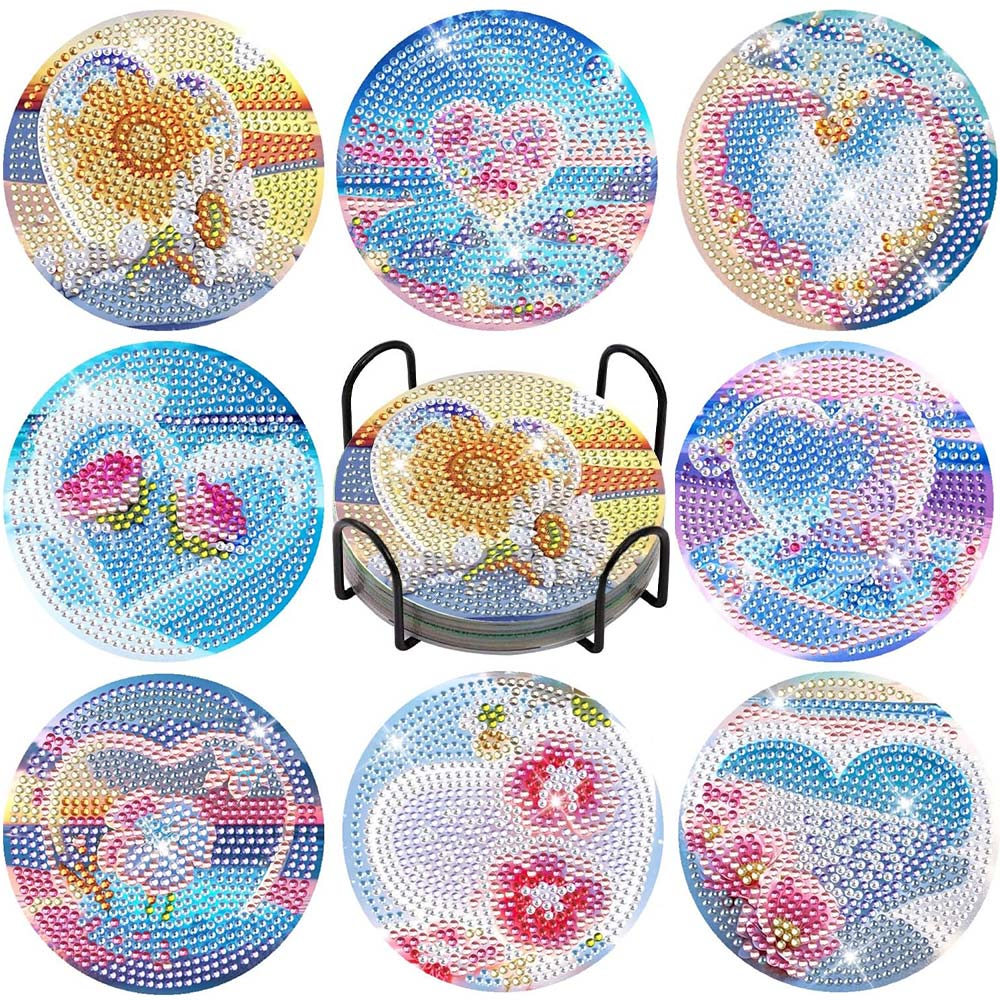 Sous-Verre Diamond Painting 5D Amour