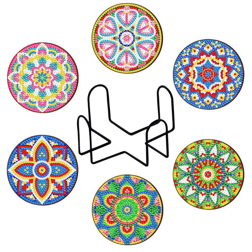 Sous-Verre Diamond Painting 5D avec design de Mandala
