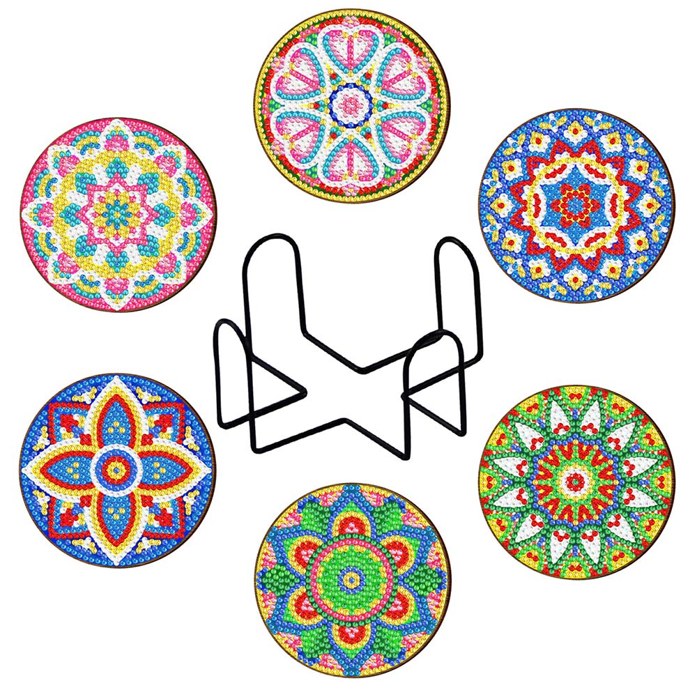 Sous-Verre Diamond Painting 5D avec design de Mandala
