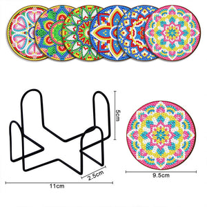 Sous-Verre Diamond Painting 5D avec design de Mandala