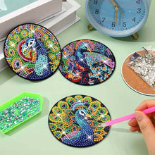 Charger l&#39;image dans la galerie, Sous-Verre Diamond Painting 5D avec Paon