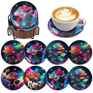 Sous-Verre Diamond Painting 5D avec Roses