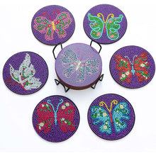 Charger l'image dans la galerie, Sous-Verre Diamond Painting 5D Papillons Violets