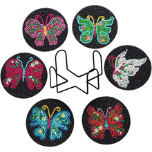 Charger l'image dans la galerie, Sous-Verre Diamond Painting 5D Papillons Noirs