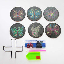 Charger l'image dans la galerie, Sous-Verre Diamond Painting 5D Papillons Noirs